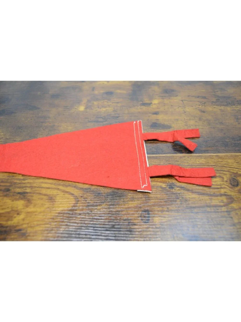 Vintage Pikes Peak Or Bust Red Felt Pennant 11.5 inches
